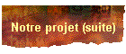 Notre projet (suite)